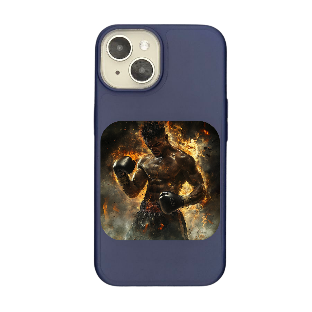 Unstoppable Force: The Fire of a Champion Boxer Phone Case