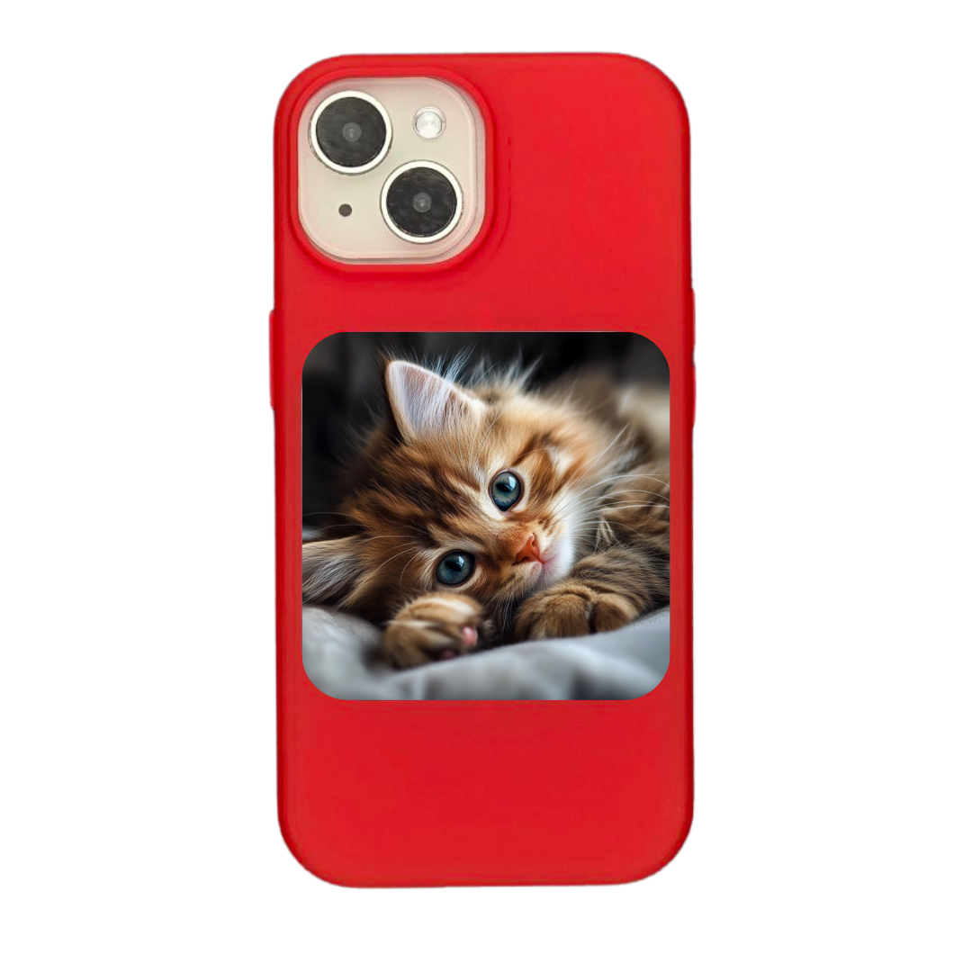 Golden Whiskers Sapphire Gaze Phone Case