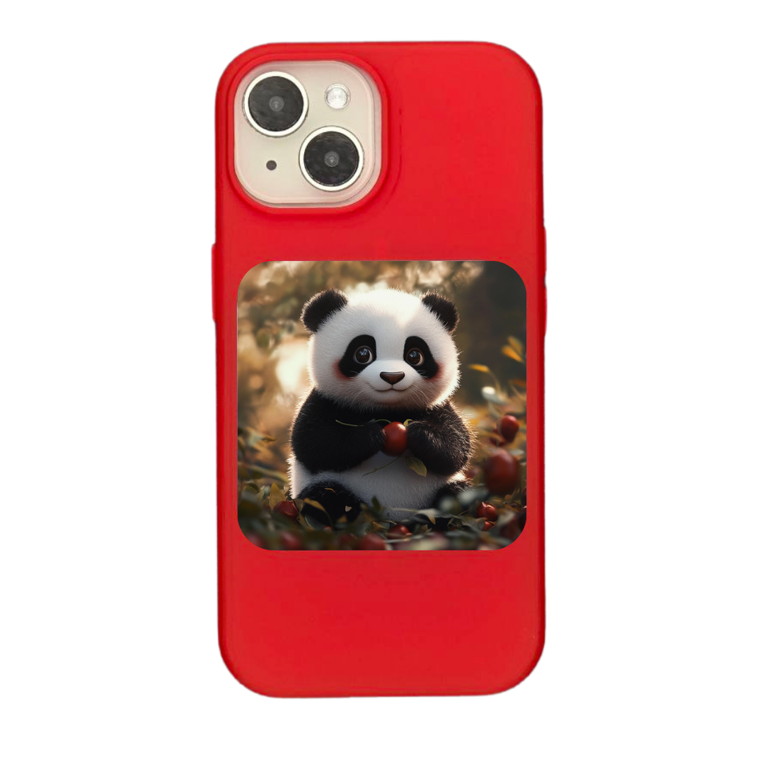 Sweet Panda with Autumn Harvest Charm Phone Case