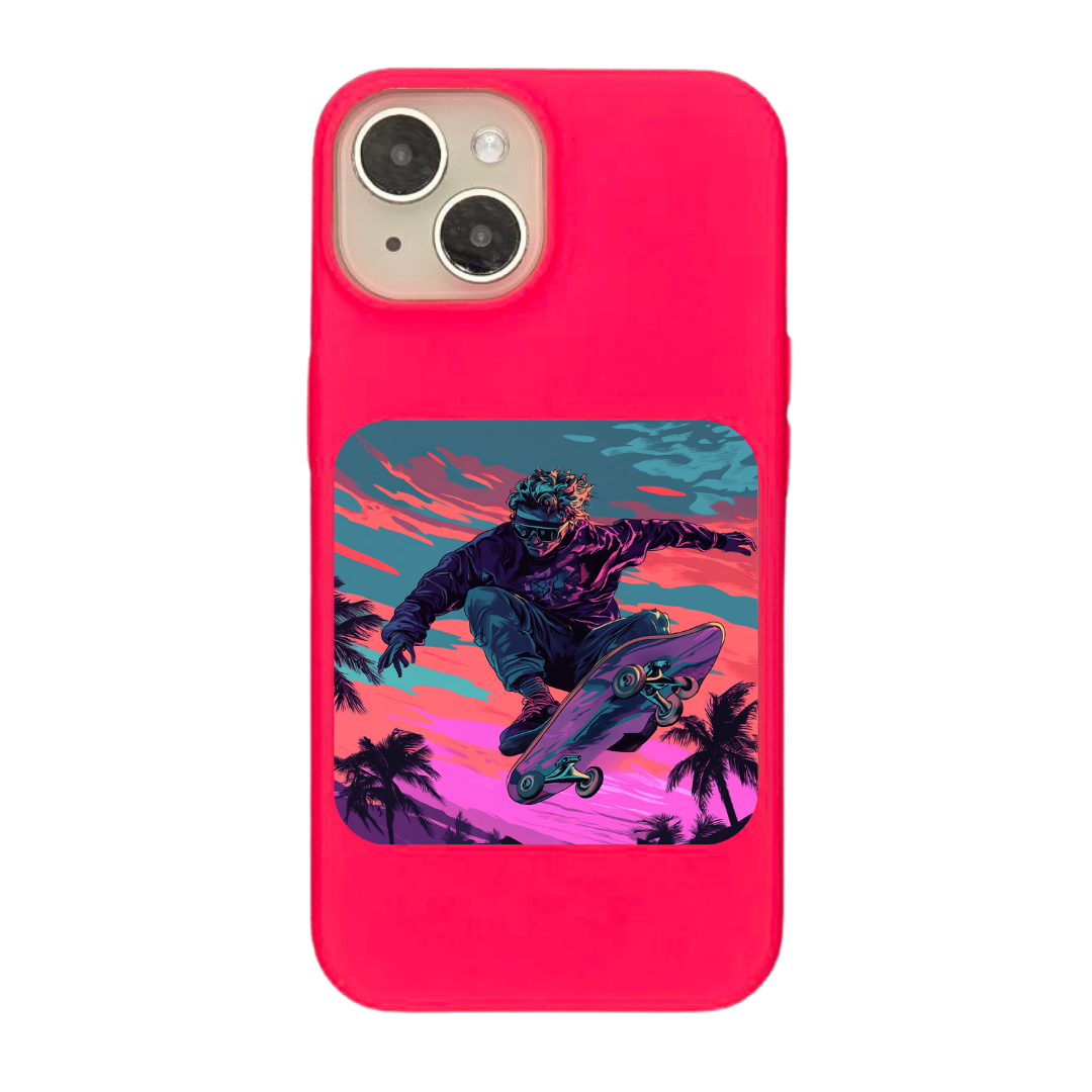 Skateboarder’s High: A Thrilling Ride Phone Case