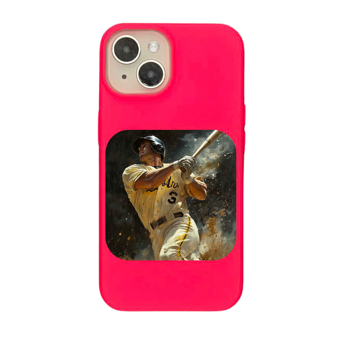 Dynamic Baseball Action: Classic Swing in Motion Phone Case