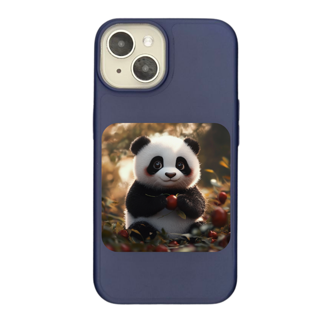 Sweet Panda with Autumn Harvest Charm Phone Case