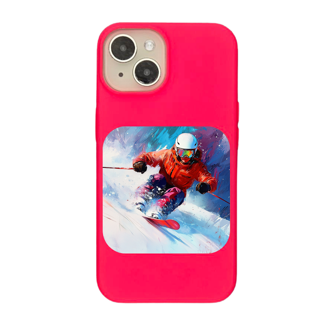 Mountain Rush: Skiing Through the Snow Phone Case