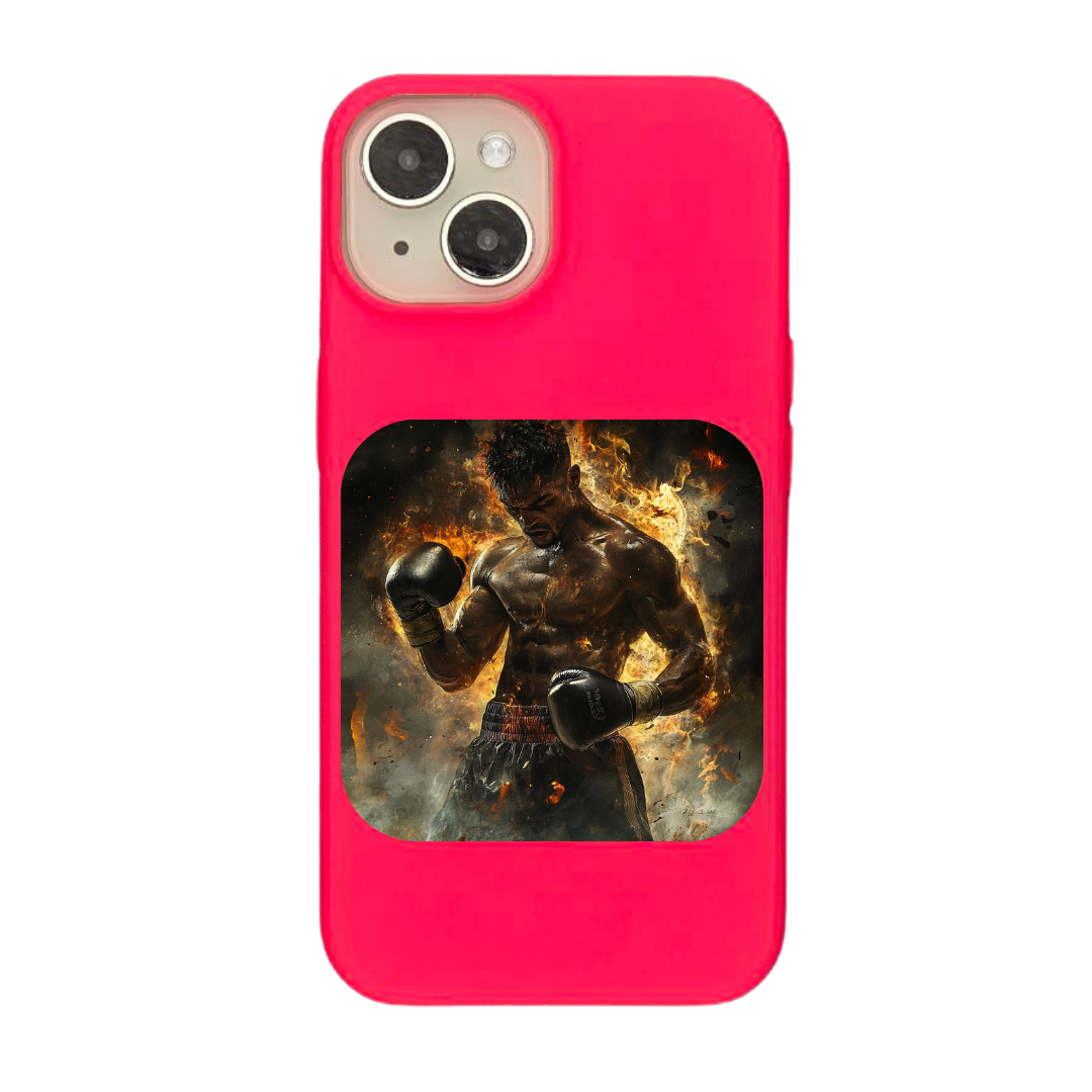 Unstoppable Force: The Fire of a Champion Boxer Phone Case