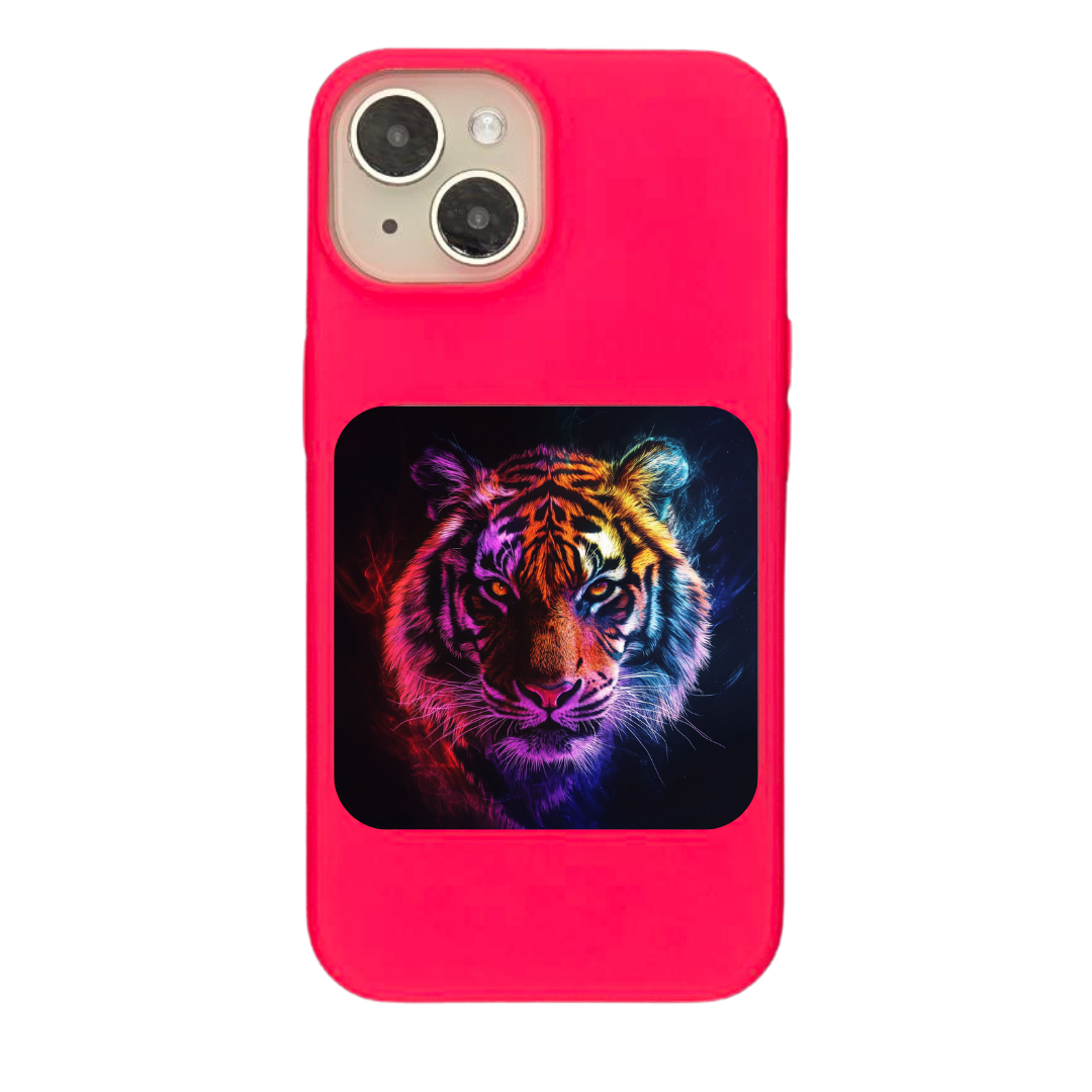 Neon Fury Radiant Tiger Glow Phone Case