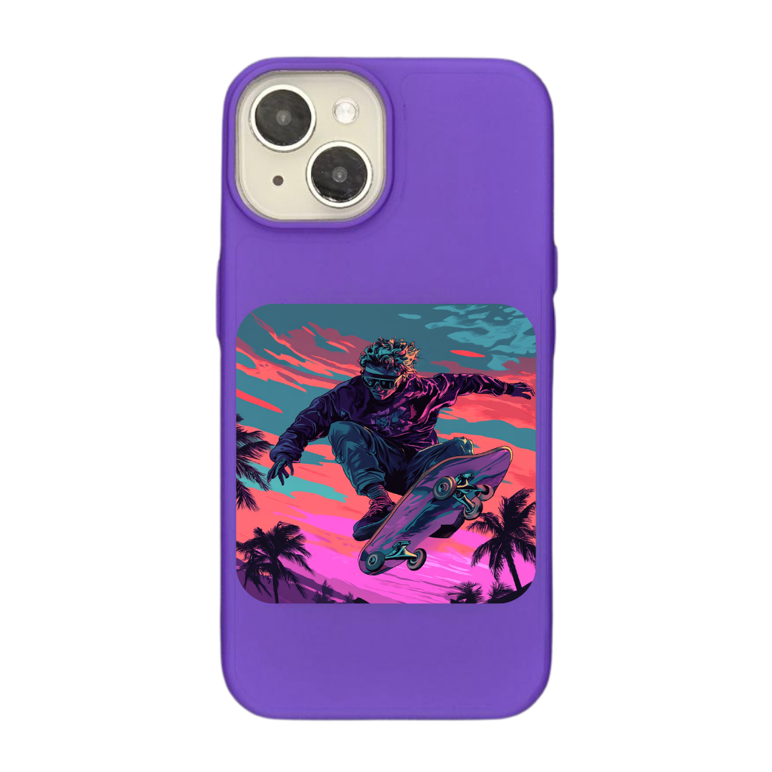 Skateboarder’s High: A Thrilling Ride Phone Case