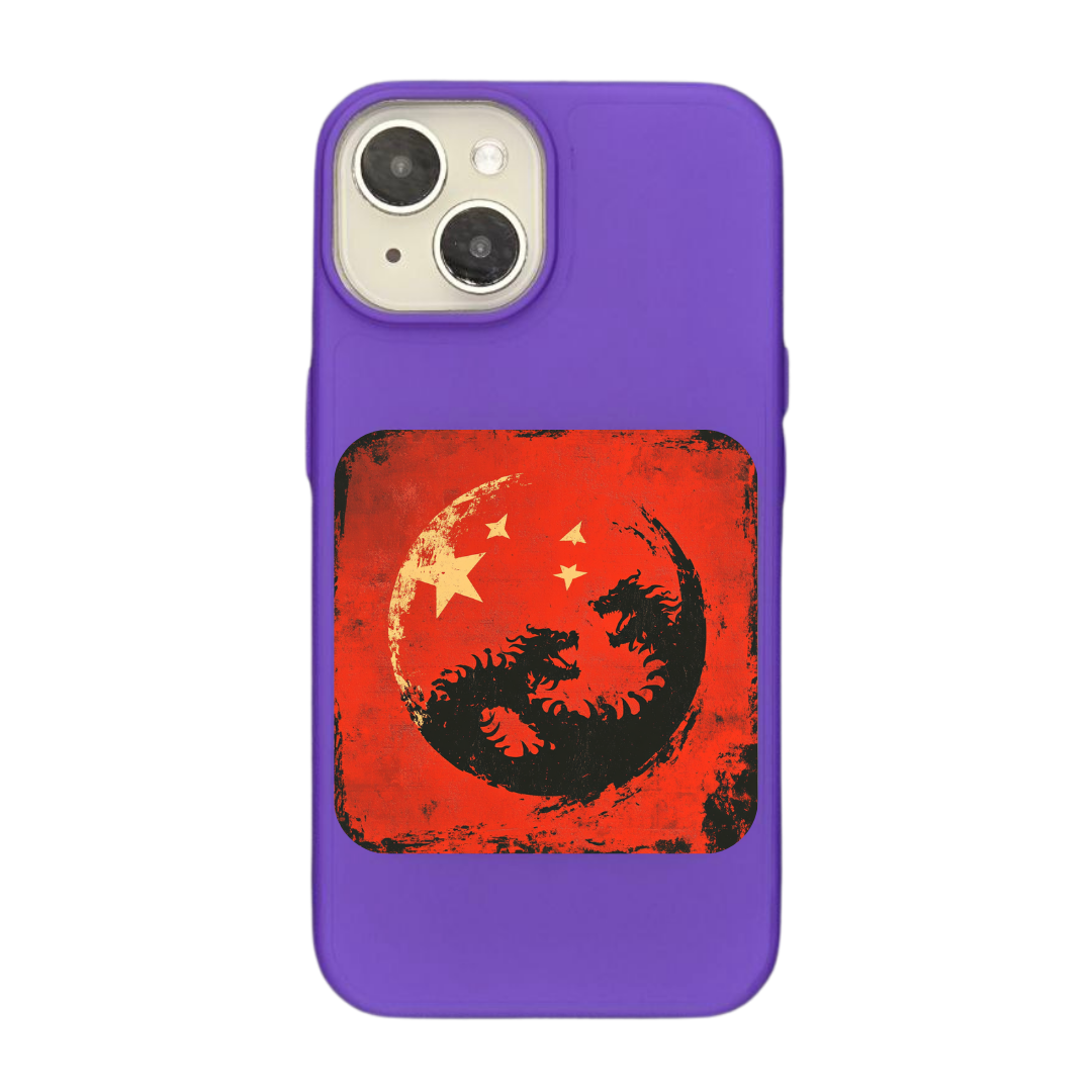 Chinese Flag - Artistic Dragon Emblem with Star Accents Phone Case