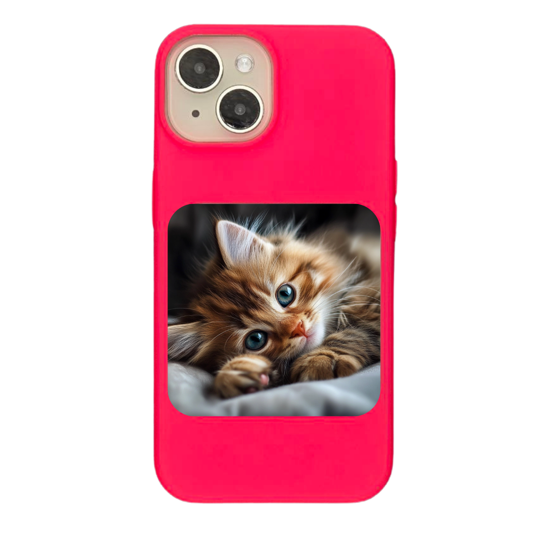 Golden Whiskers Sapphire Gaze Phone Case