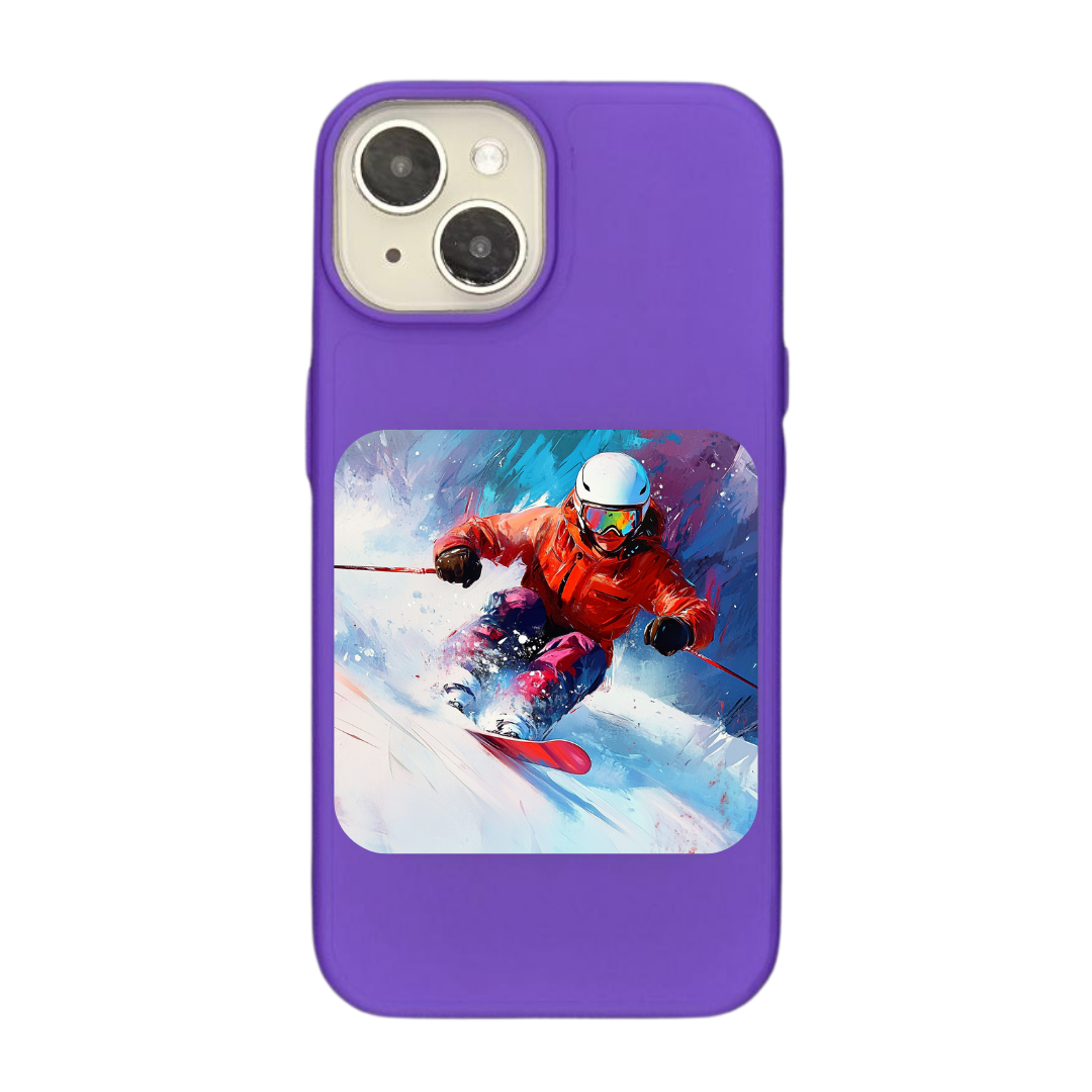 Mountain Rush: Skiing Through the Snow Phone Case