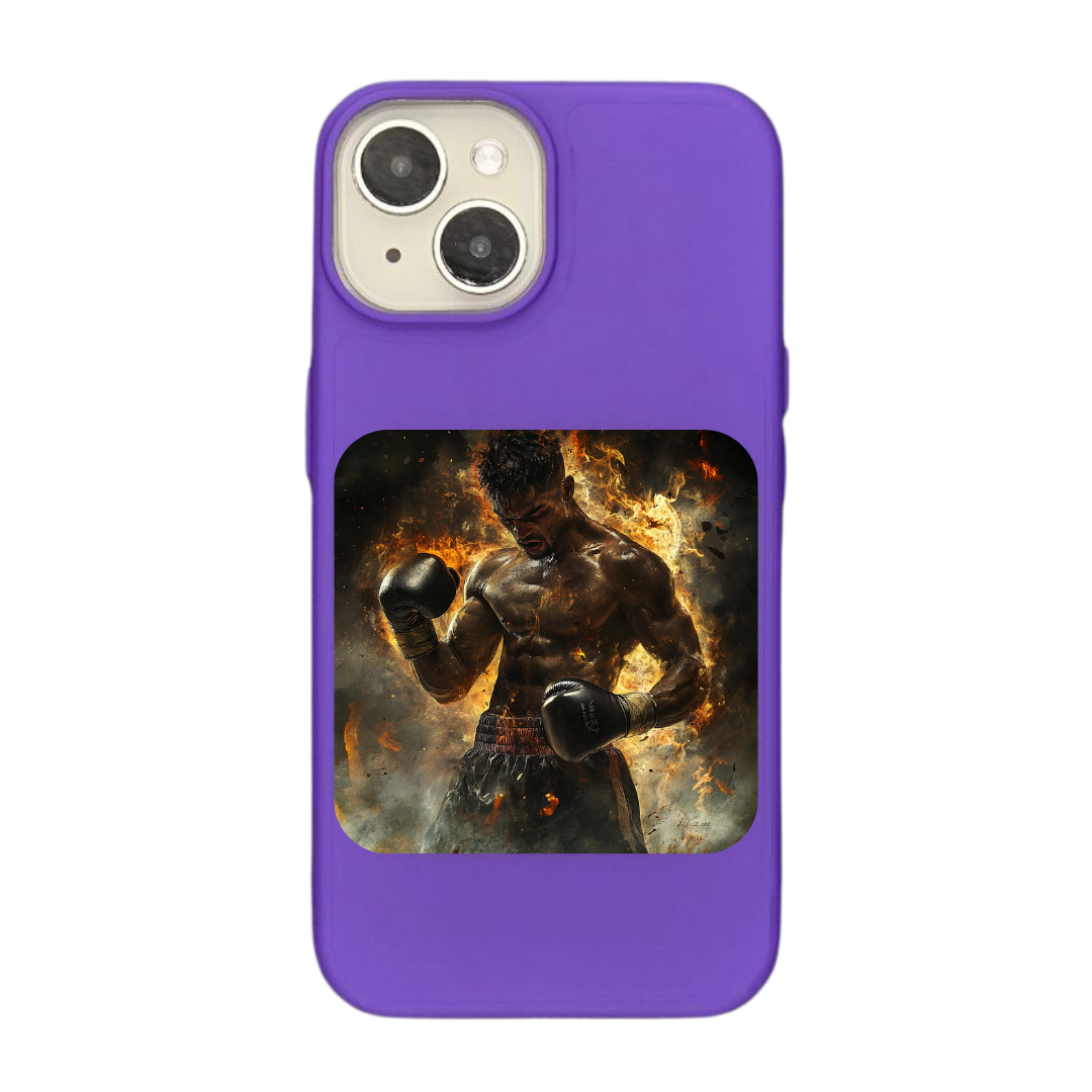 Unstoppable Force: The Fire of a Champion Boxer Phone Case