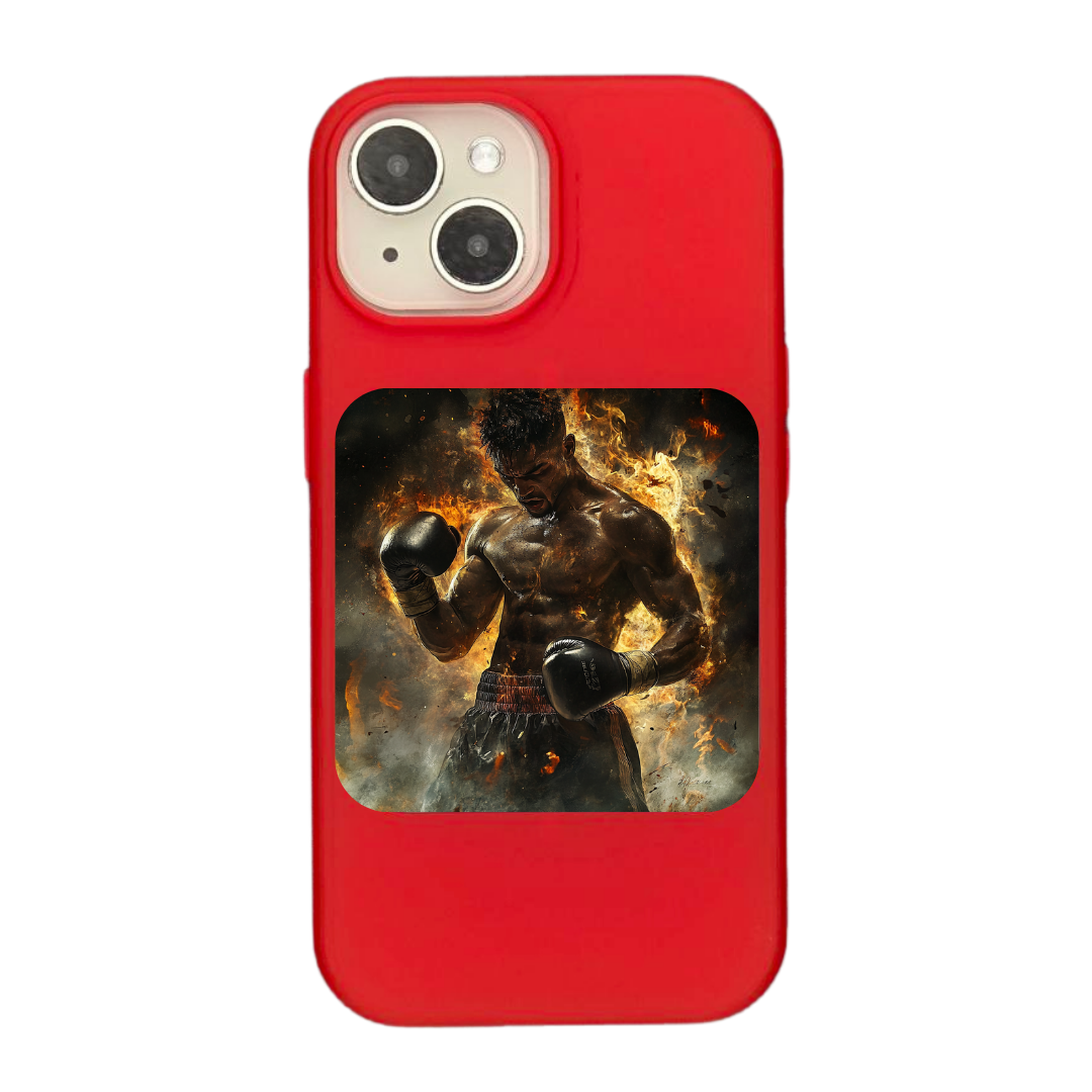 Unstoppable Force: The Fire of a Champion Boxer Phone Case