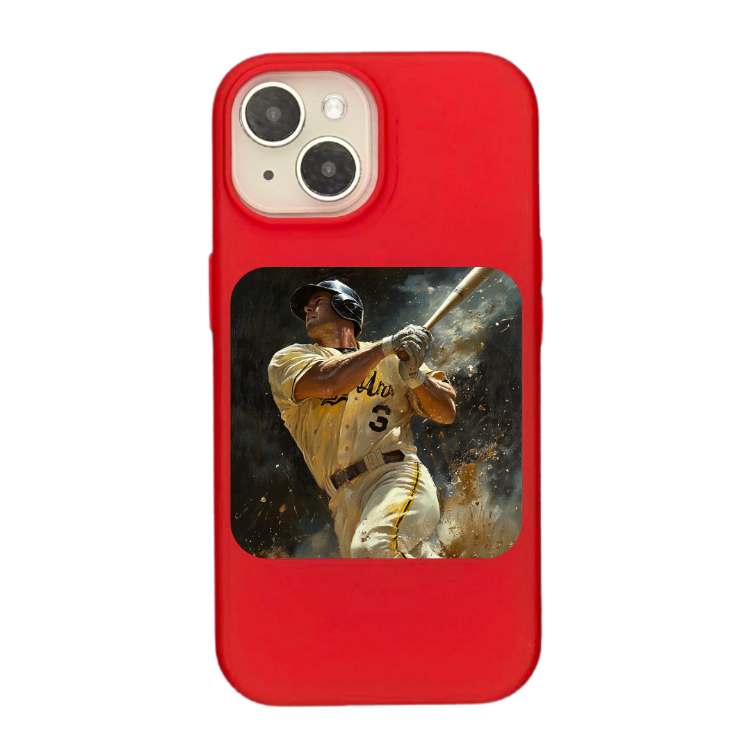 Dynamic Baseball Action: Classic Swing in Motion Phone Case