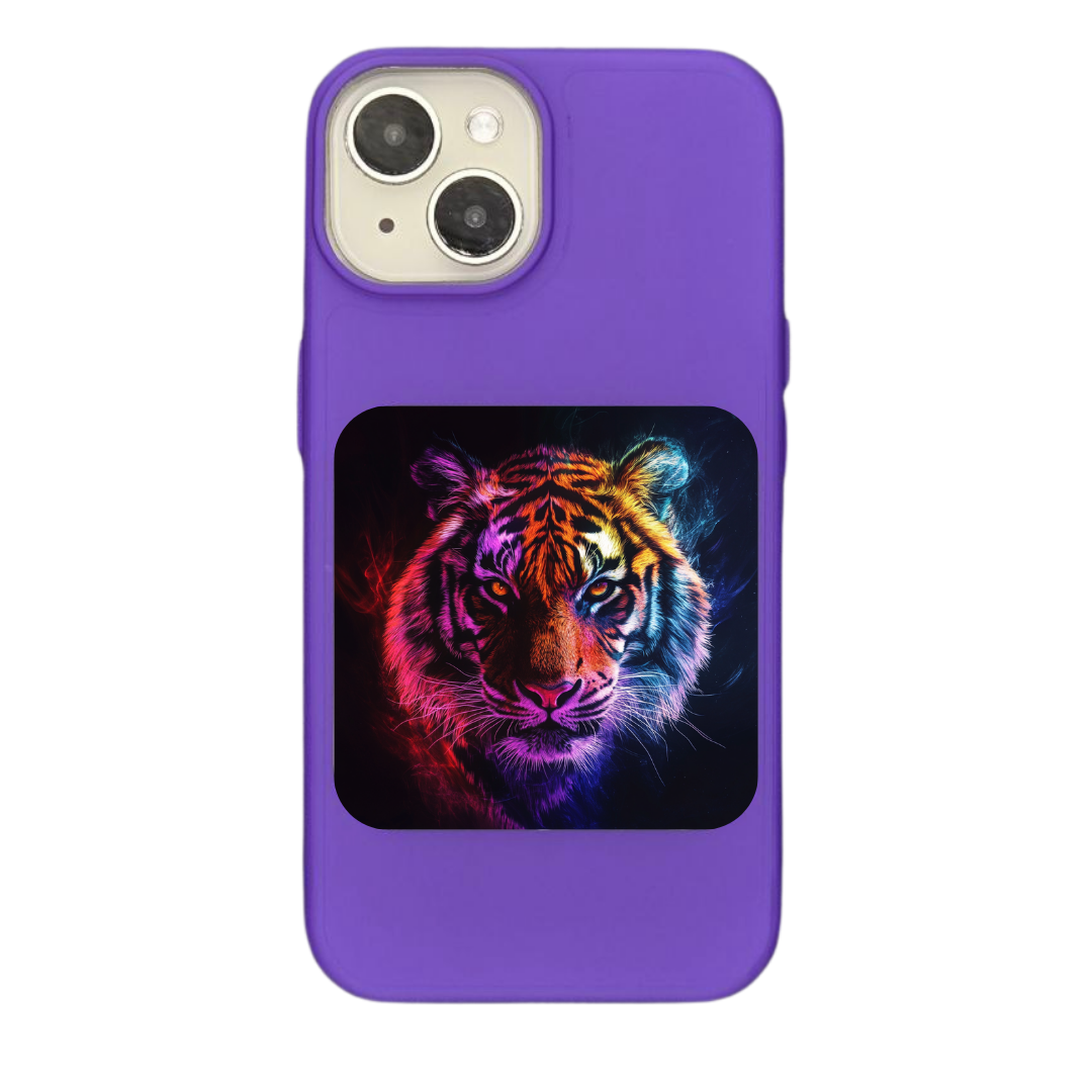 Neon Fury Radiant Tiger Glow Phone Case