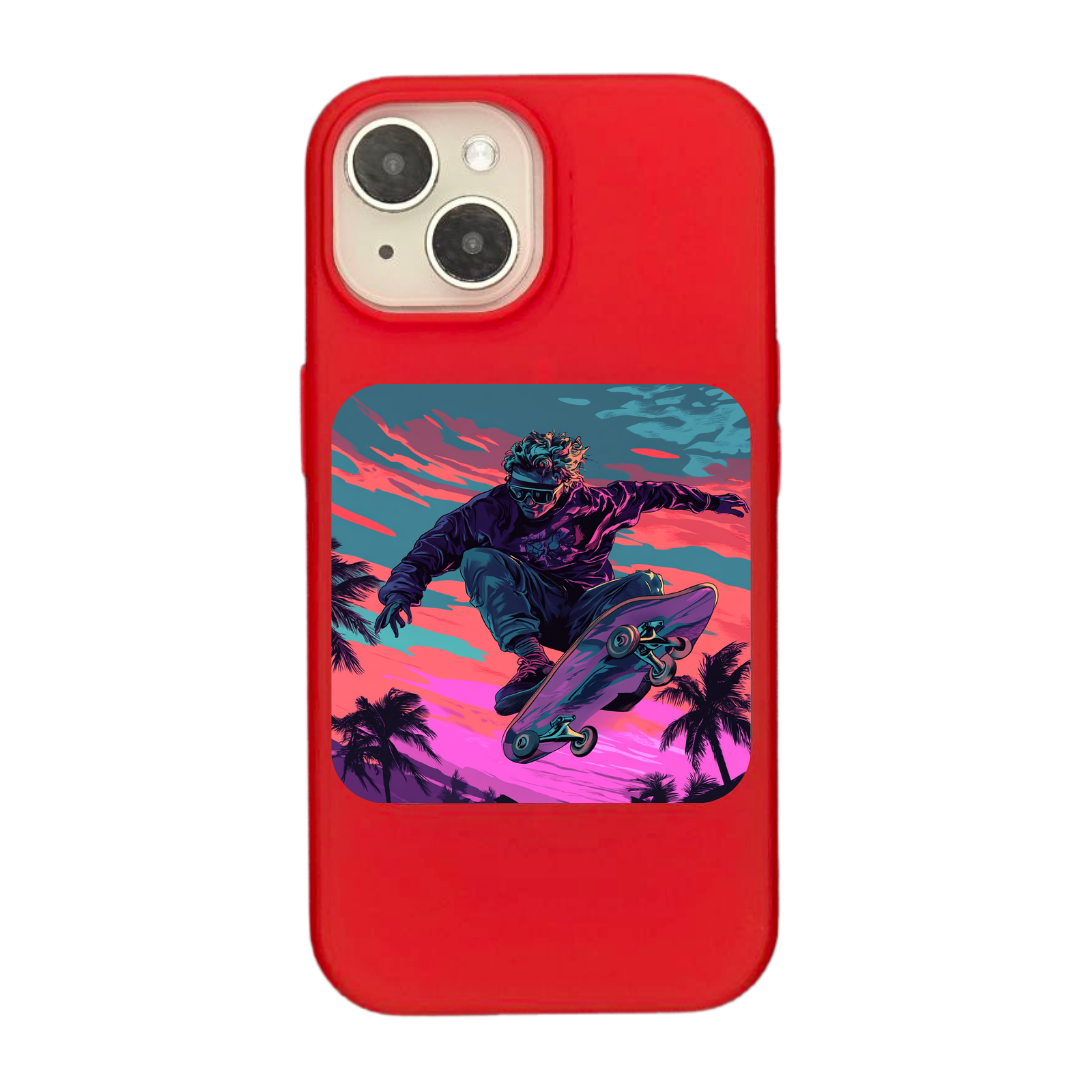 Skateboarder’s High: A Thrilling Ride Phone Case