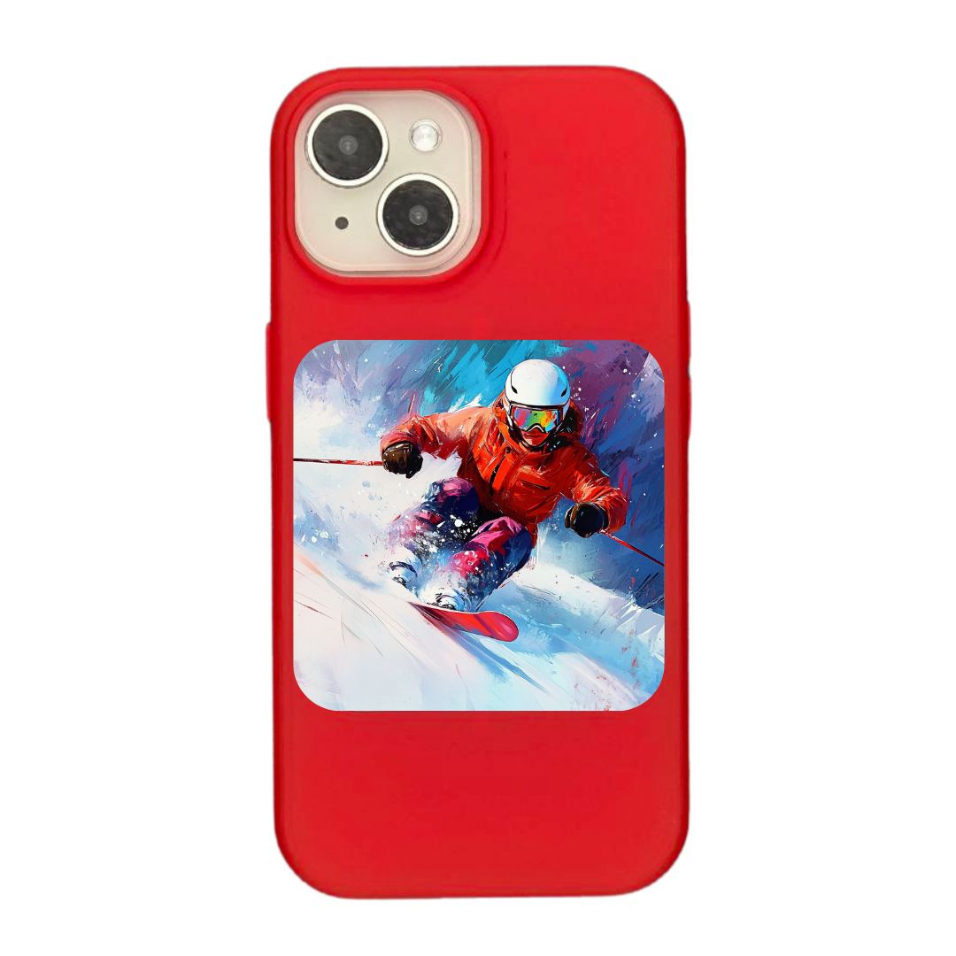 Mountain Rush: Skiing Through the Snow Phone Case