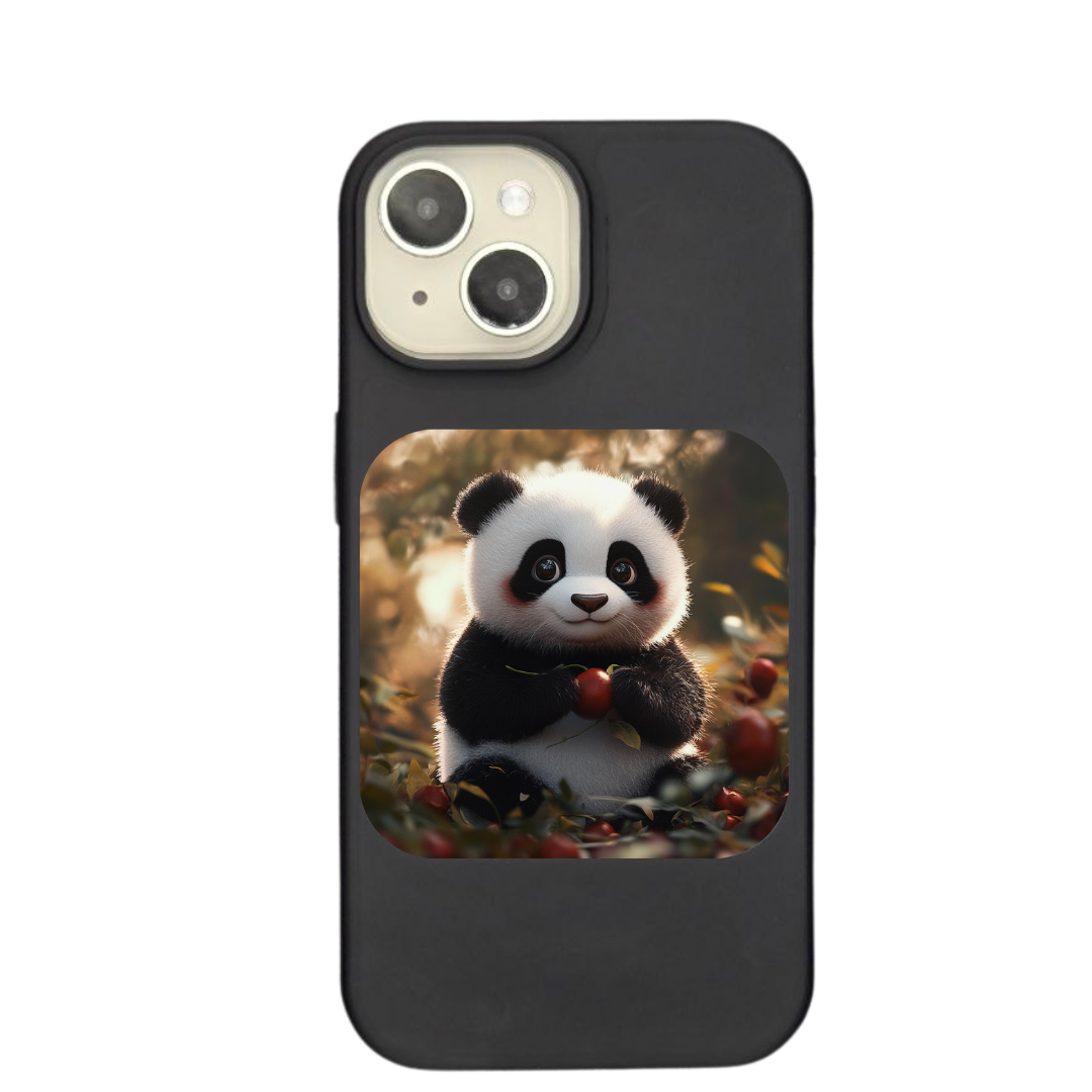 Sweet Panda with Autumn Harvest Charm Phone Case
