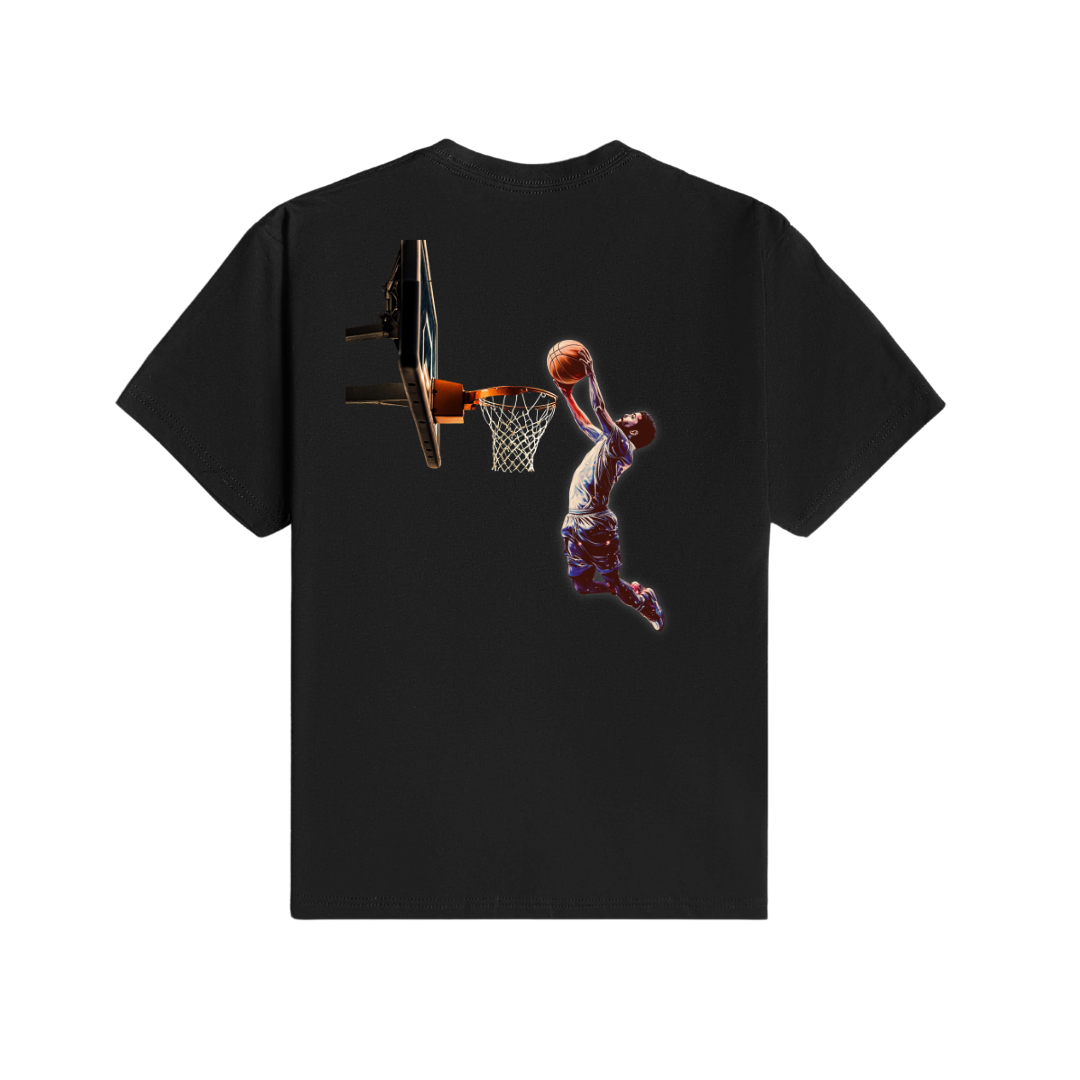 Cosmic Dunk: The Perfect Shot in the Night Sky T-Shirt