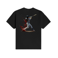Dynamic Baseball Action: Classic Swing in Motion- Tshirt