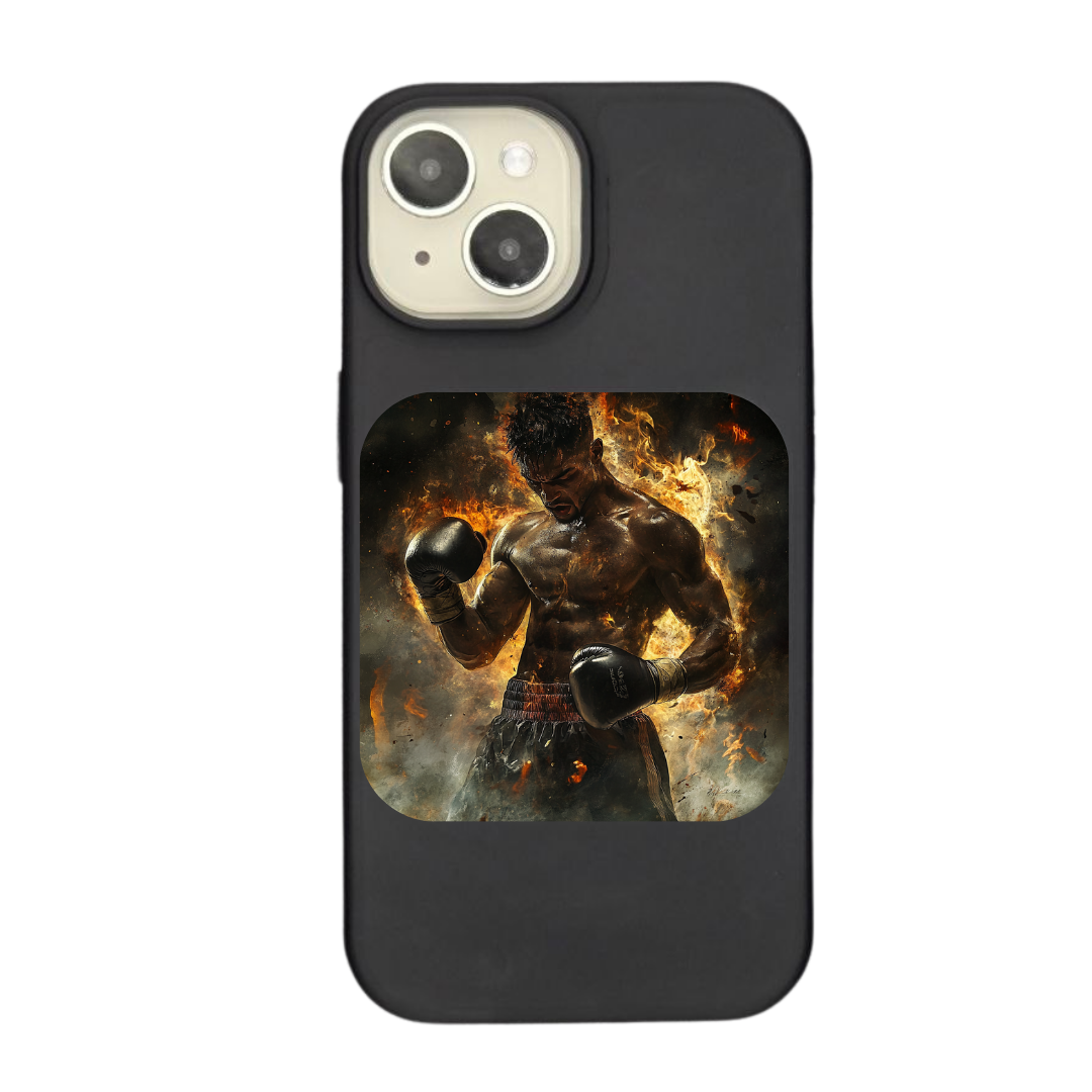 Unstoppable Force: The Fire of a Champion Boxer Phone Case