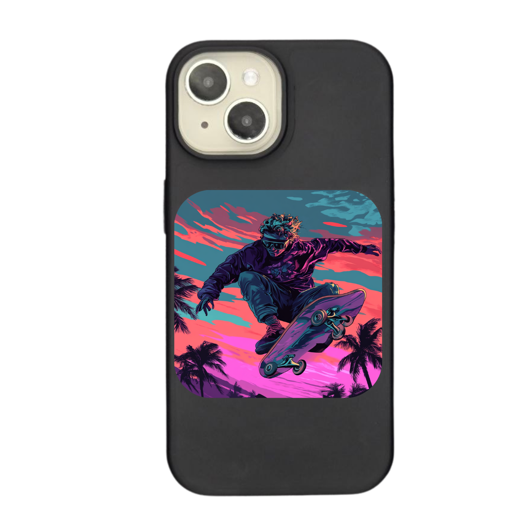 Skateboarder’s High: A Thrilling Ride Phone Case