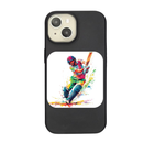 The Art of Cricket: A Dynamic Shot in Motion Phone Case