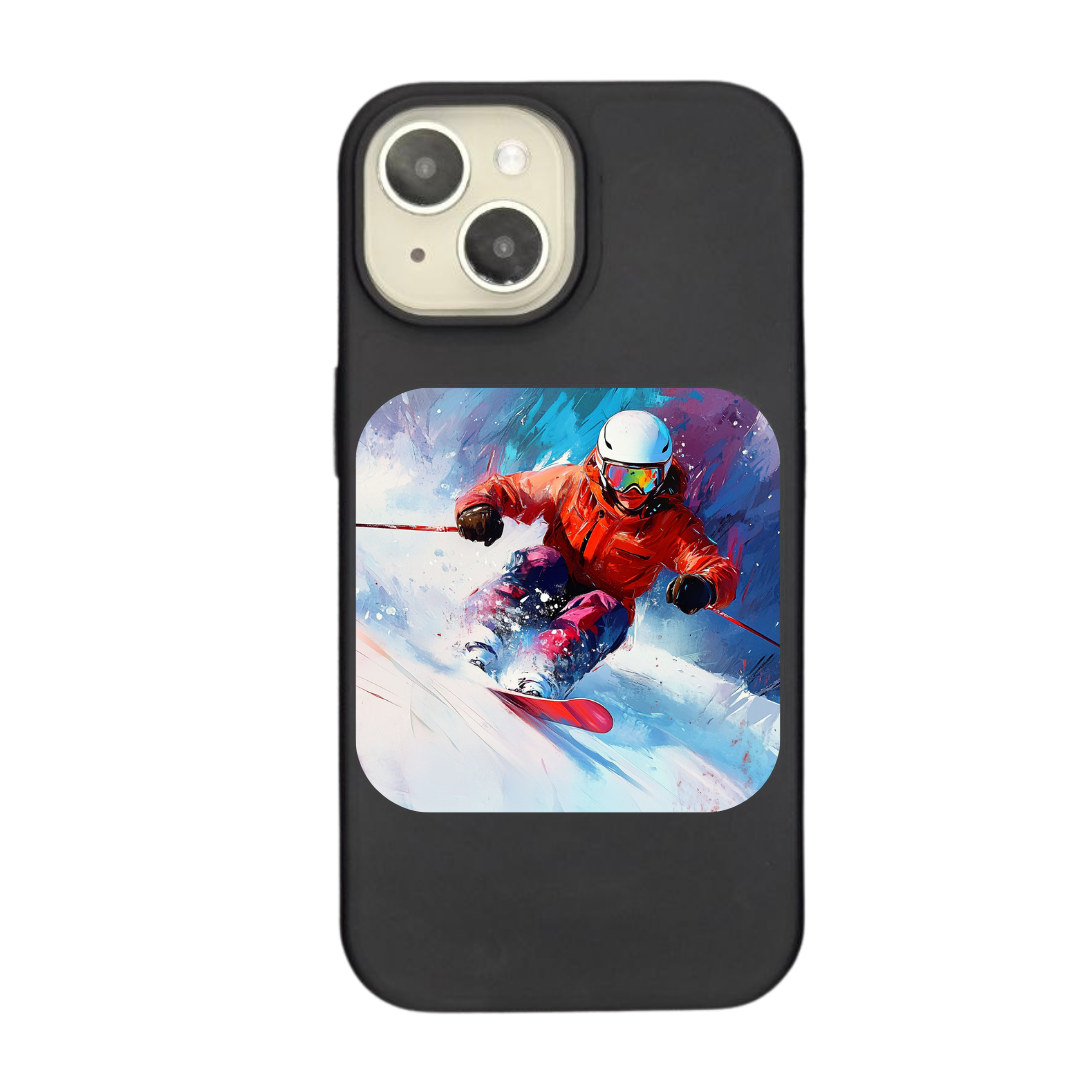 Mountain Rush: Skiing Through the Snow Phone Case