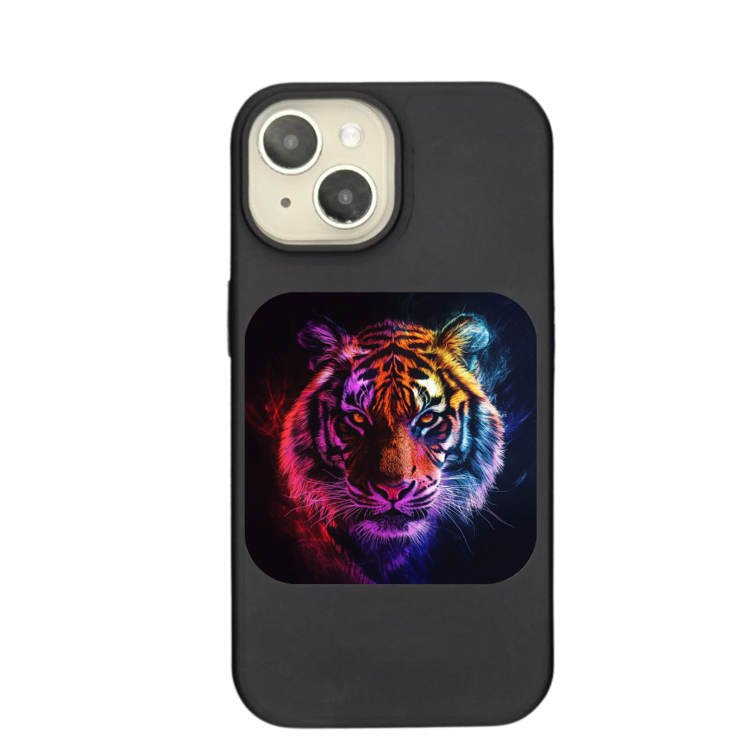 Neon Fury Radiant Tiger Glow Phone Case
