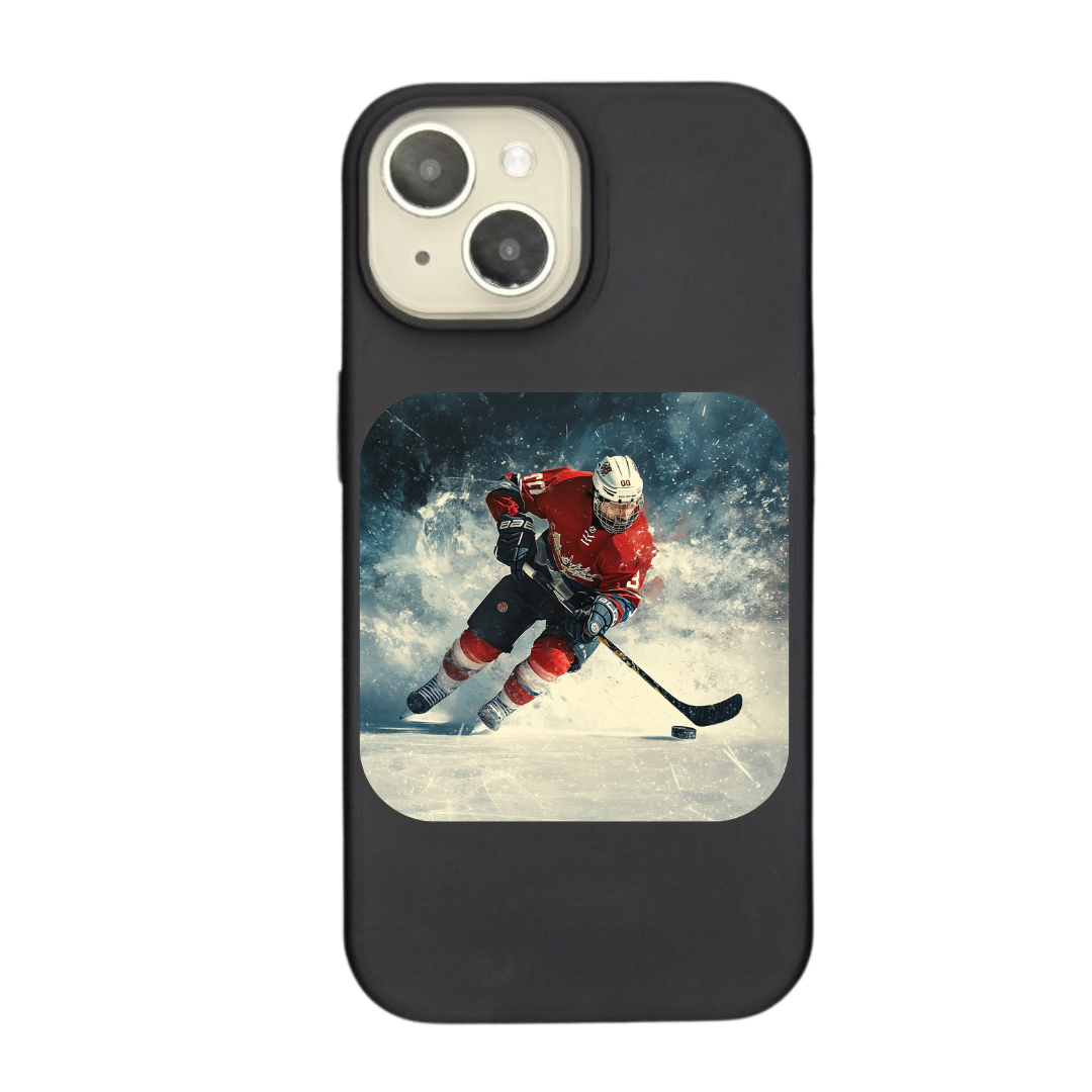 Frozen Fury: The Power of Ice Hockey Phone Case