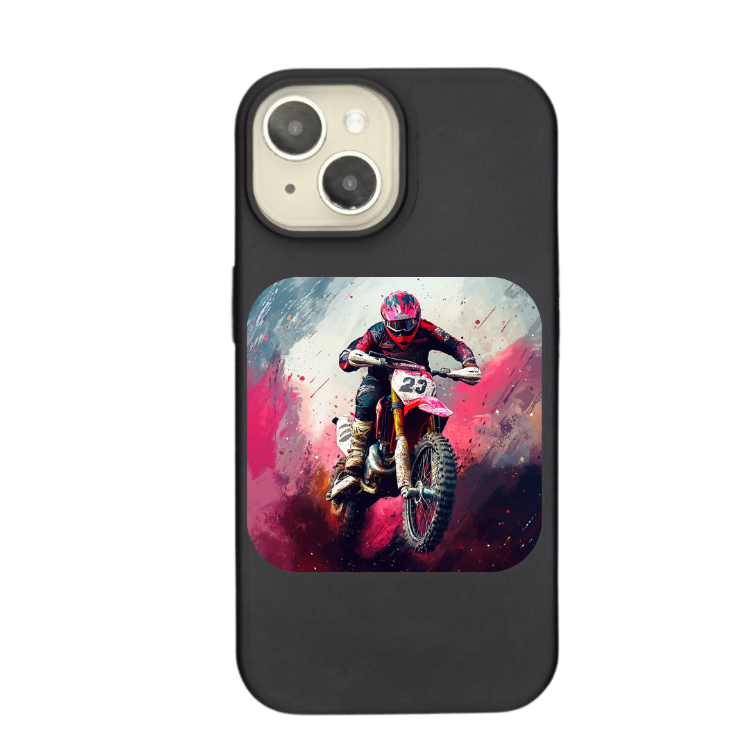 Motocross Red Storm Phone Case