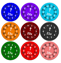 Math Fidget Spinners (Sets of 9) 2-100