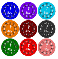 Math Fidget Spinners (Sets of 9) 2-100