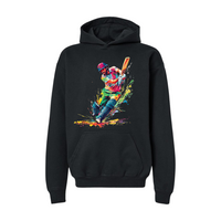 The Art of Cricket: A Dynamic Shot in Motion-Hoodie