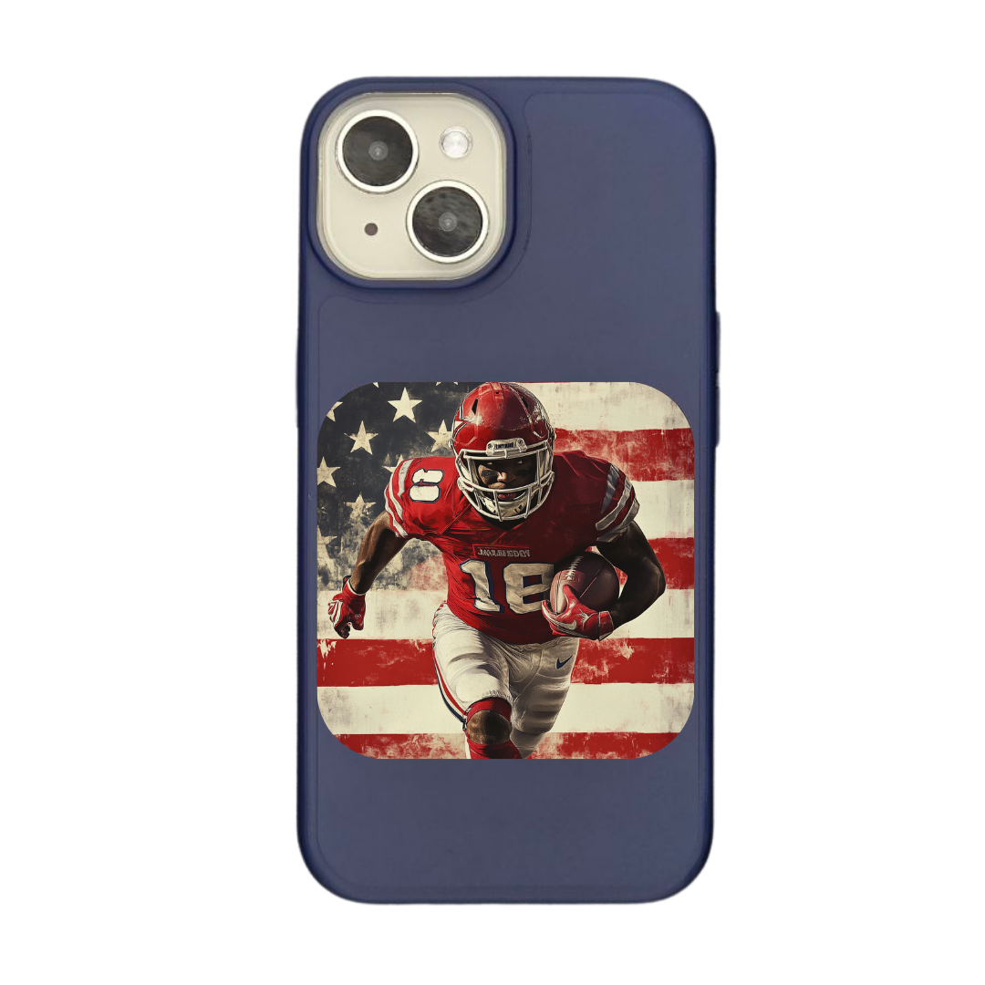 Power Play: American Football in Motion Phone Case