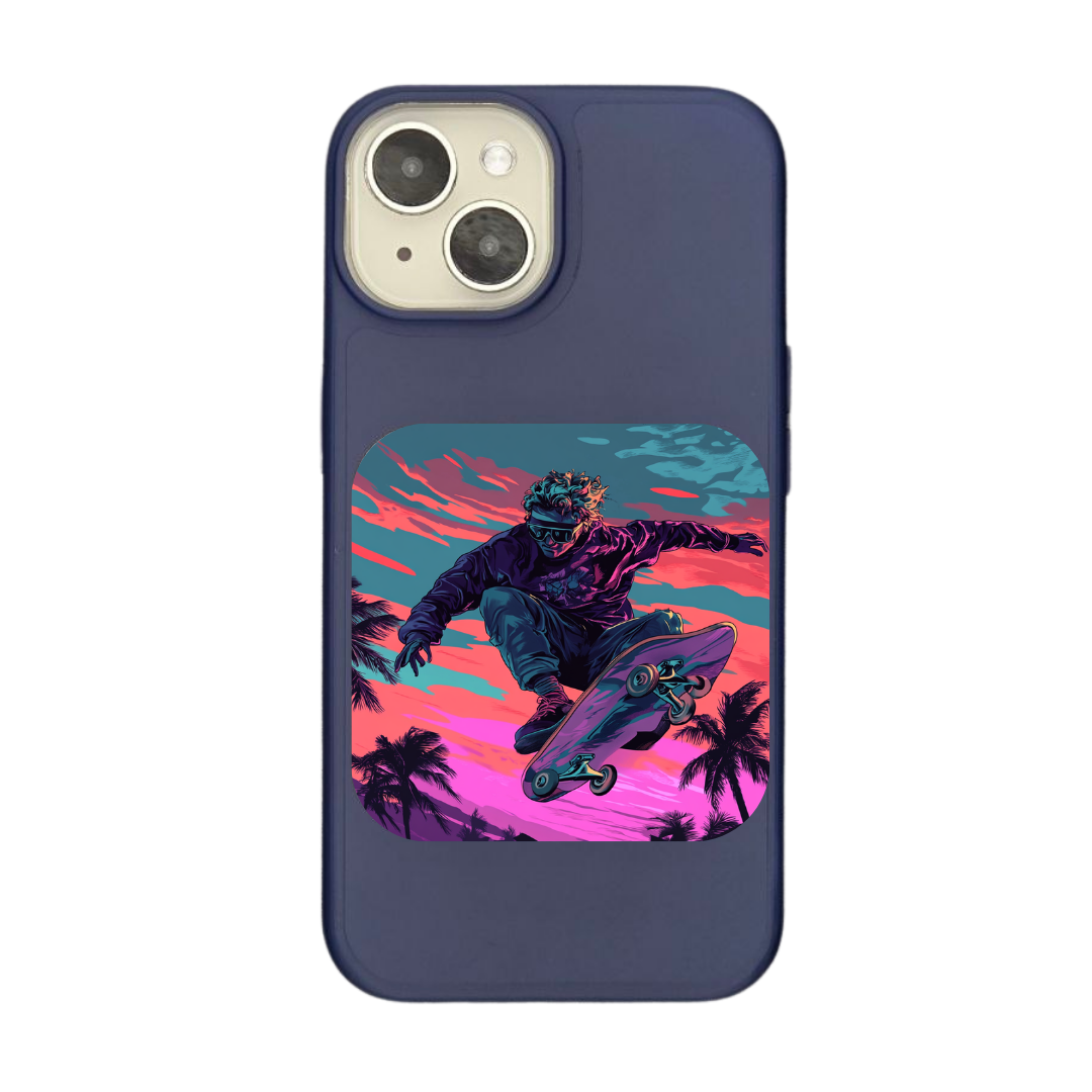 Skateboarder’s High: A Thrilling Ride Phone Case