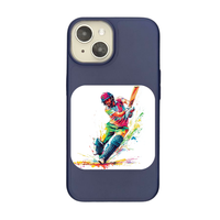 The Art of Cricket: A Dynamic Shot in Motion Phone Case