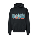 New York City: Iconic Skyline with Statue of Liberty & Empire State Building- Hoodie
