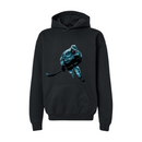 Frozen Fury: The Power of Ice Hockey-Hoodie