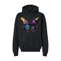 Colorful Butterfly with Iridescent Wings- Hoodie