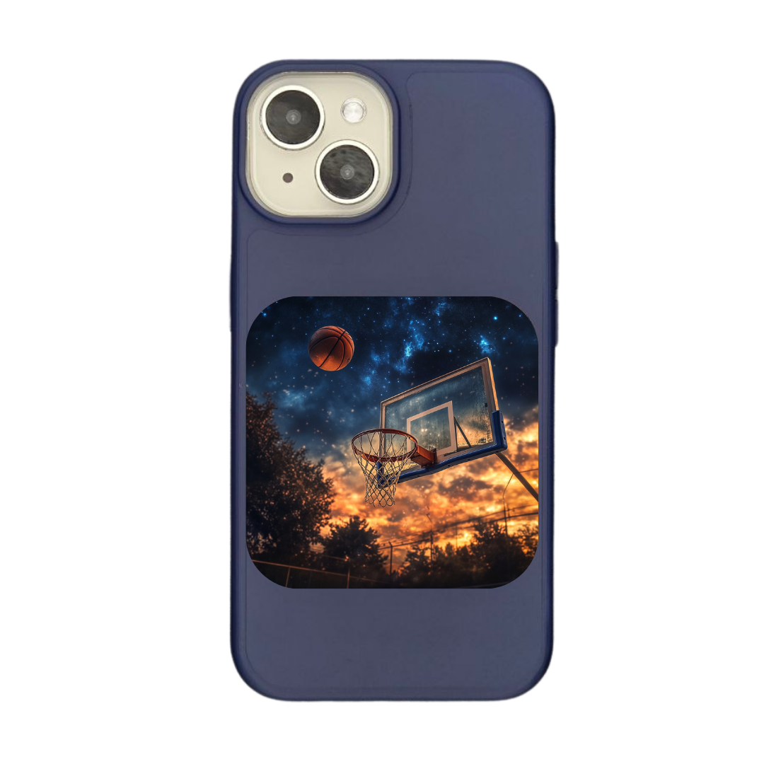 Cosmic Dunk: The Perfect Shot in the Night Sky Phone Case