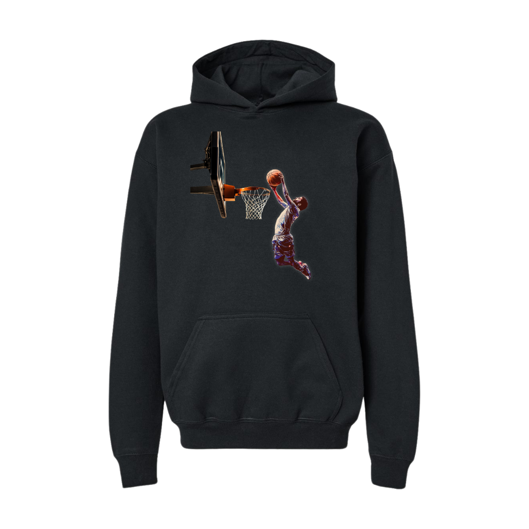 Cosmic Dunk: The Perfect Shot in the Night Sky Hoodie