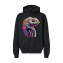 Colorful Chameleon with Vibrant Patterns- Hoodie