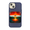 India Flag with Sunrise Reflection Phone Case