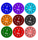 Math Fidget Spinners (Sets of 9) 2-100