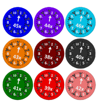 Math Fidget Spinners (Sets of 9) 2-100