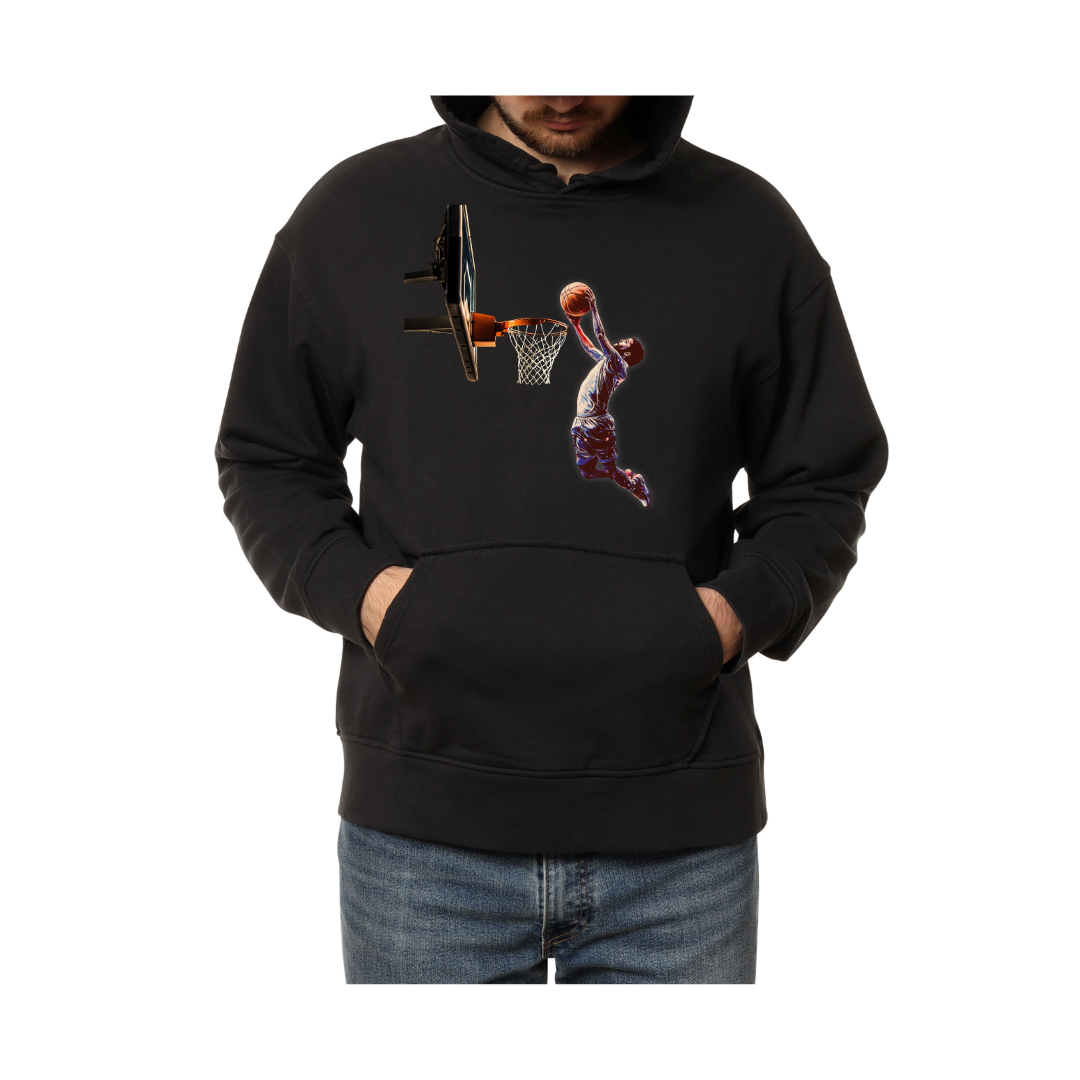 Cosmic Dunk: The Perfect Shot in the Night Sky Hoodie