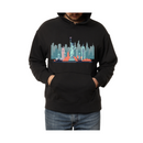 New York City: Iconic Skyline with Statue of Liberty & Empire State Building- Hoodie
