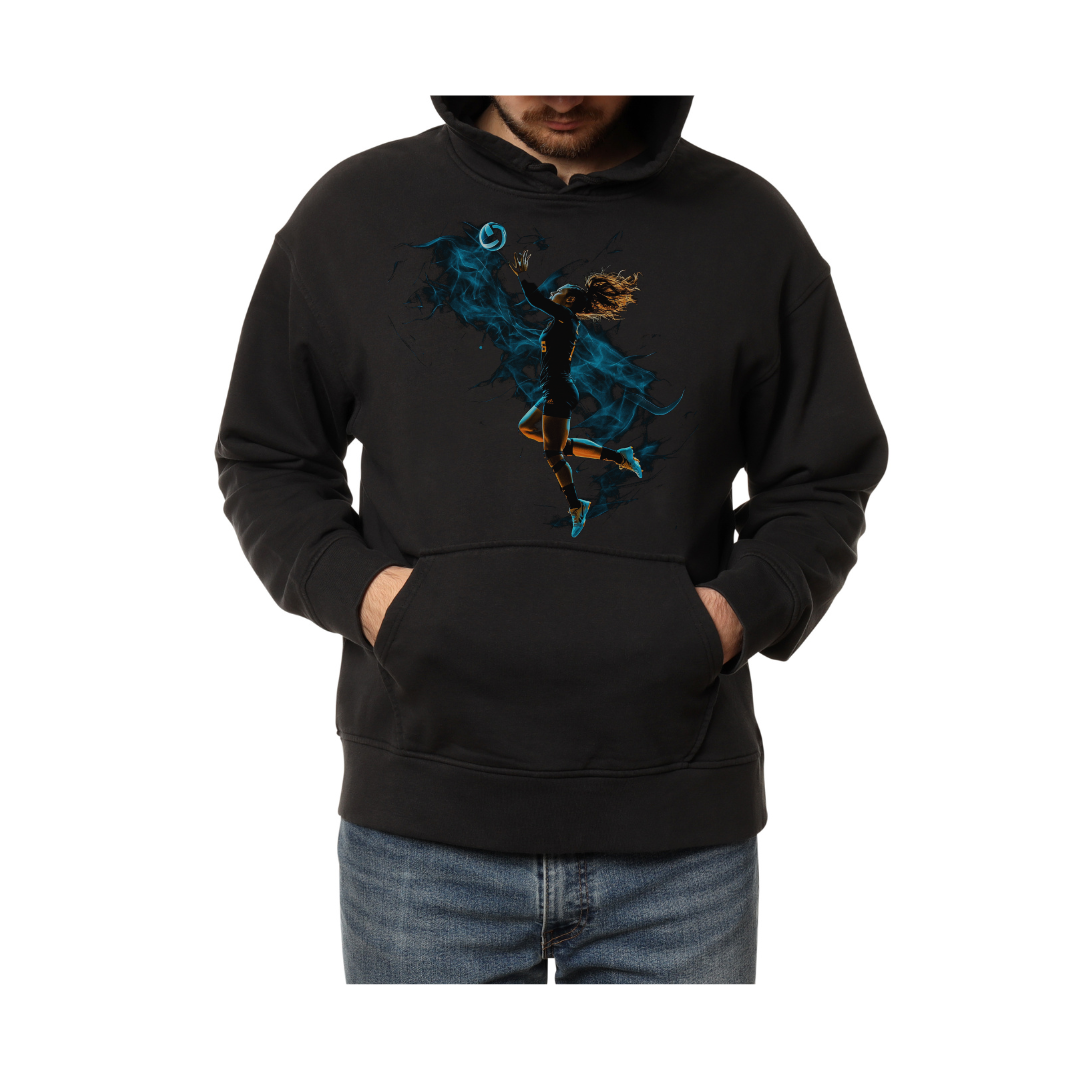 Volleyball Power: Leap to Victory-Hoodie