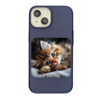 Golden Whiskers Sapphire Gaze Phone Case