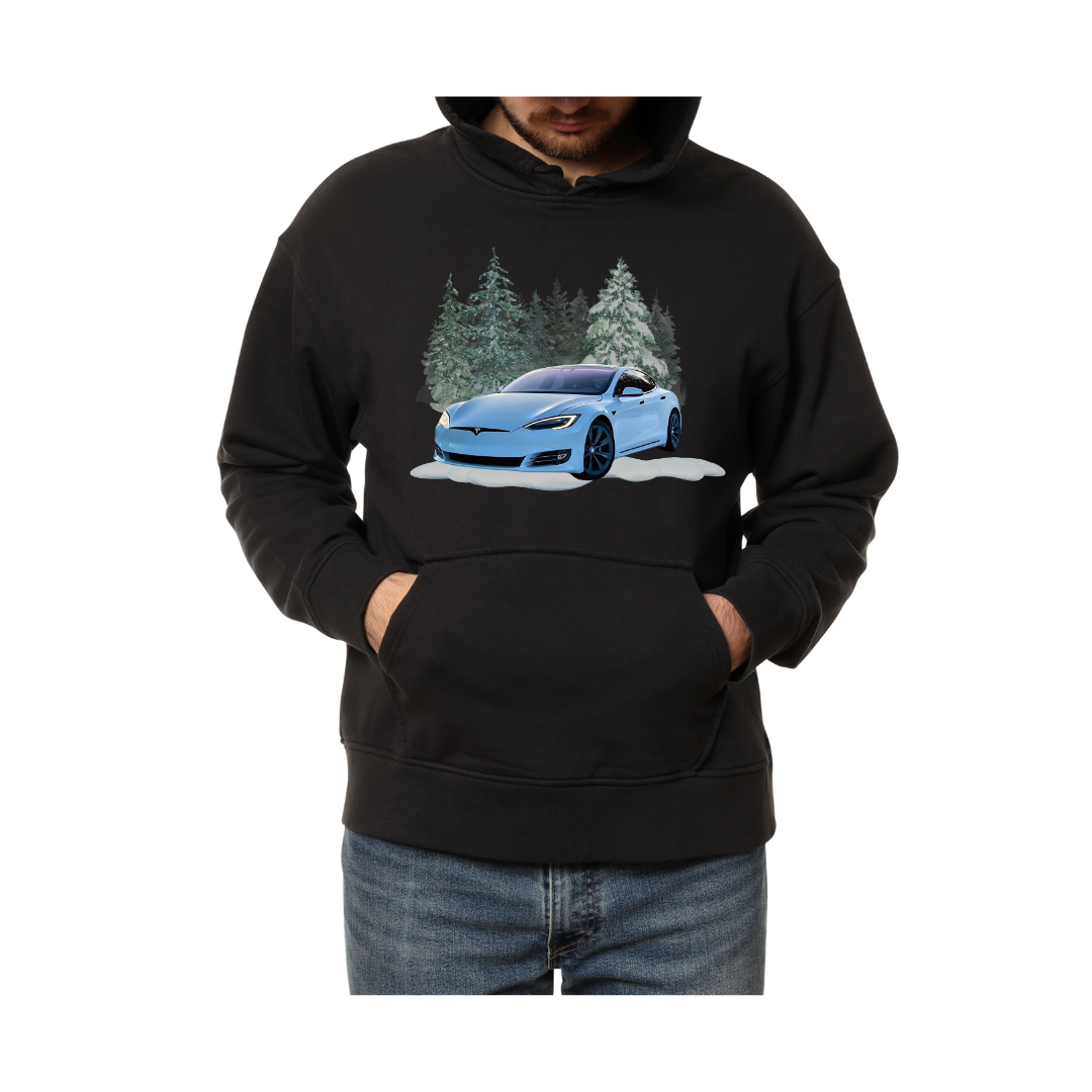Tesla Model-Snow Drift- Hoodie