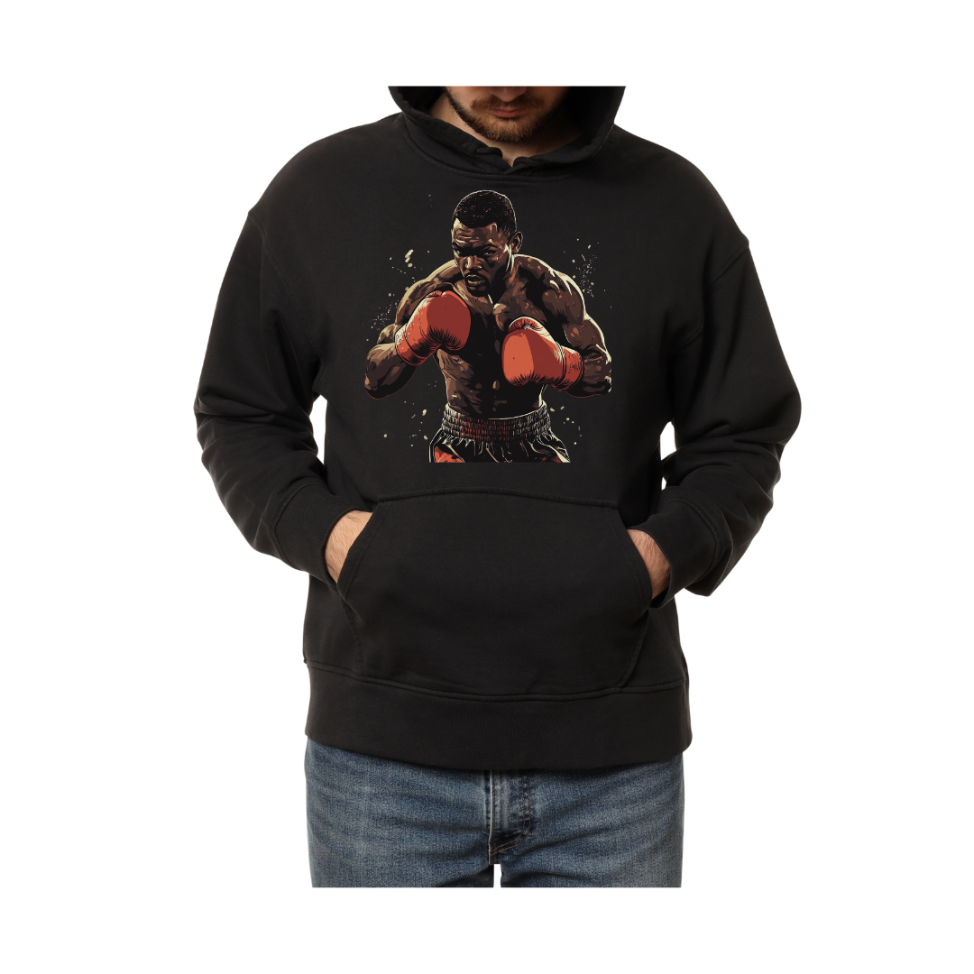Unstoppable Force: The Fire of a Champion Boxer-Hoodie